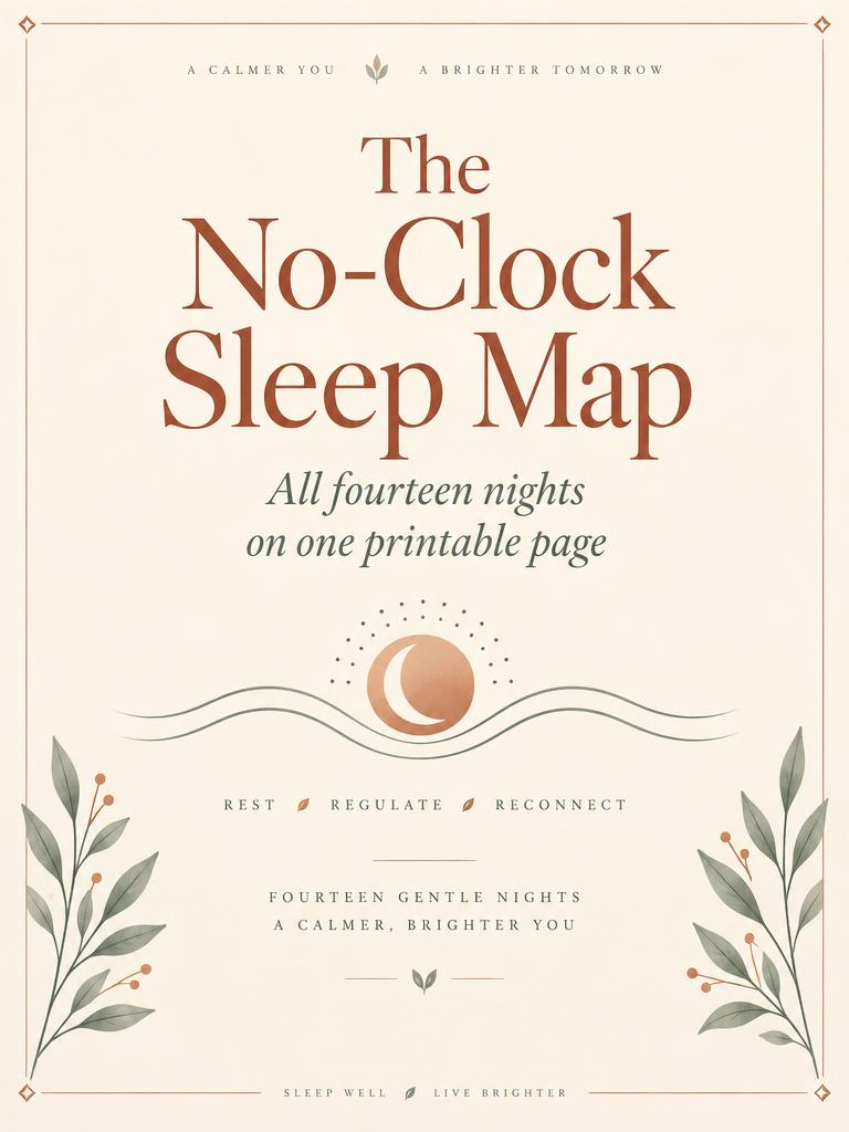 No-Clock Sleep Map first page