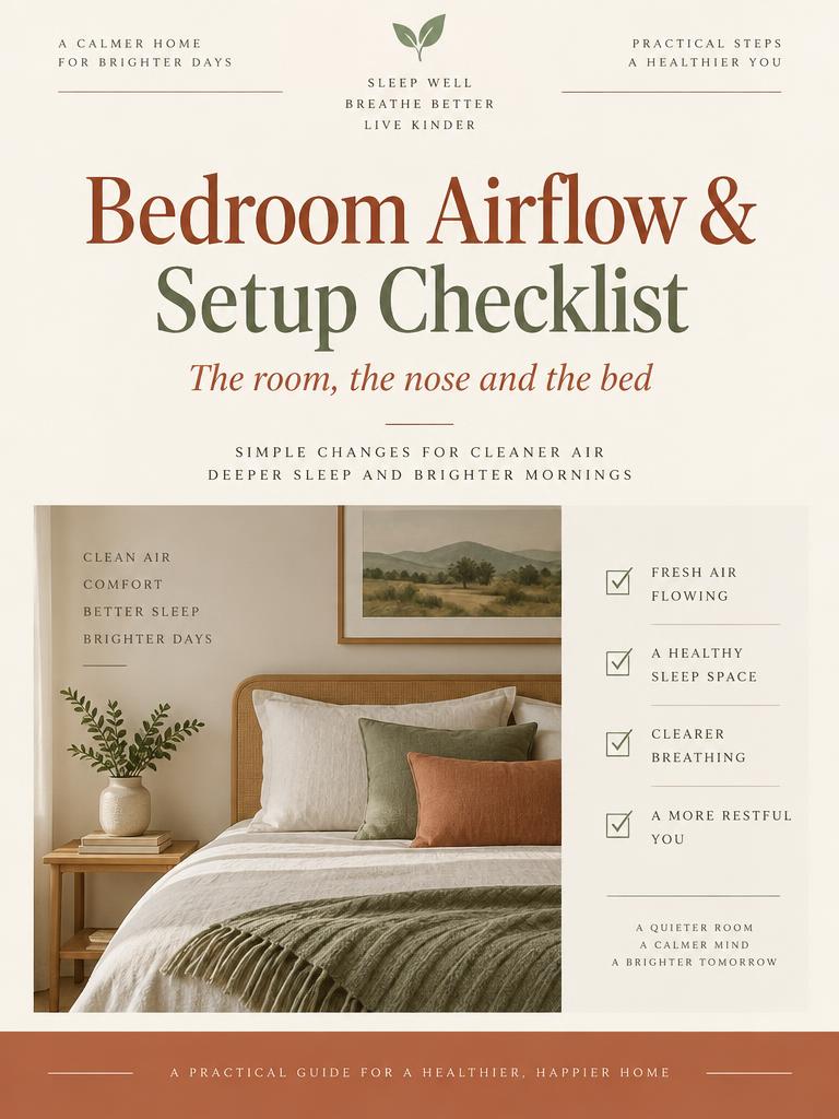 Bedroom Airflow & Setup Checklist first page